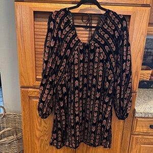 Miss Me Black and Pink Floral Dress